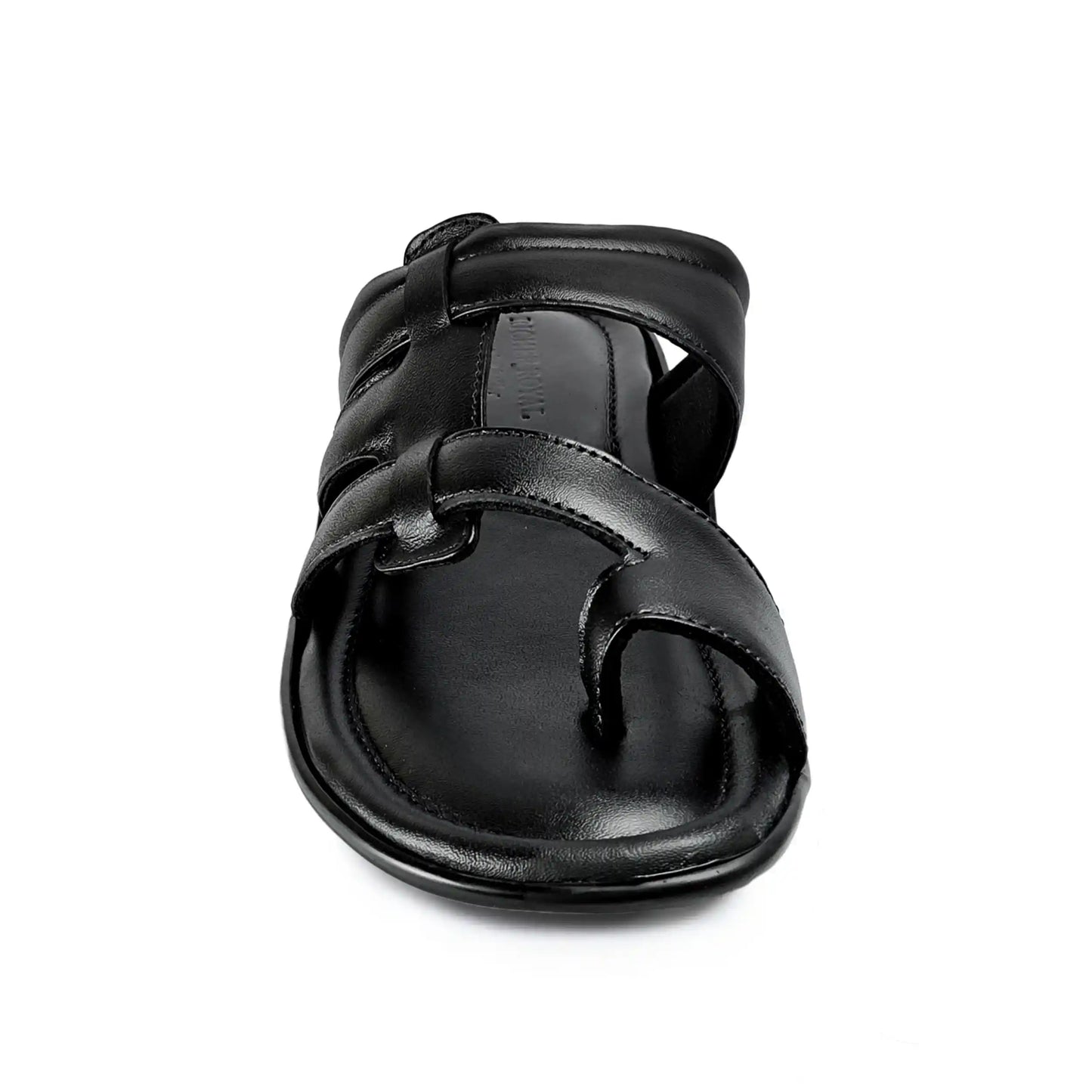 Men Genuine Leather Sandals Formal Slider Slippers