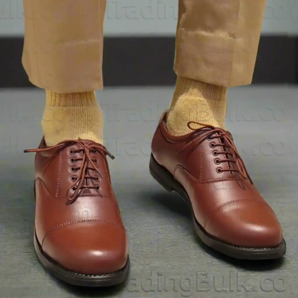 Brown Oxford Police Shoes Color red Chief Officer Shoes bata