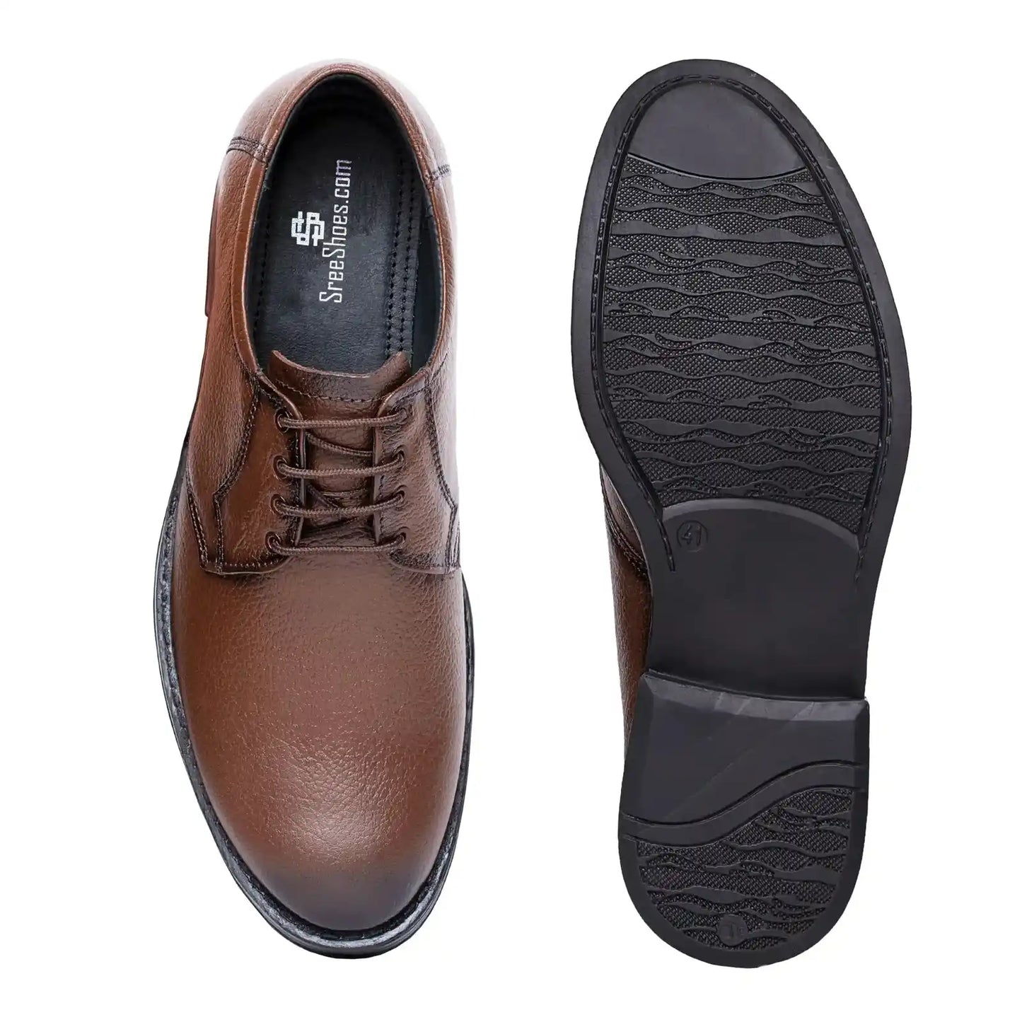 Lace Up Pure Leather Shoes For Men