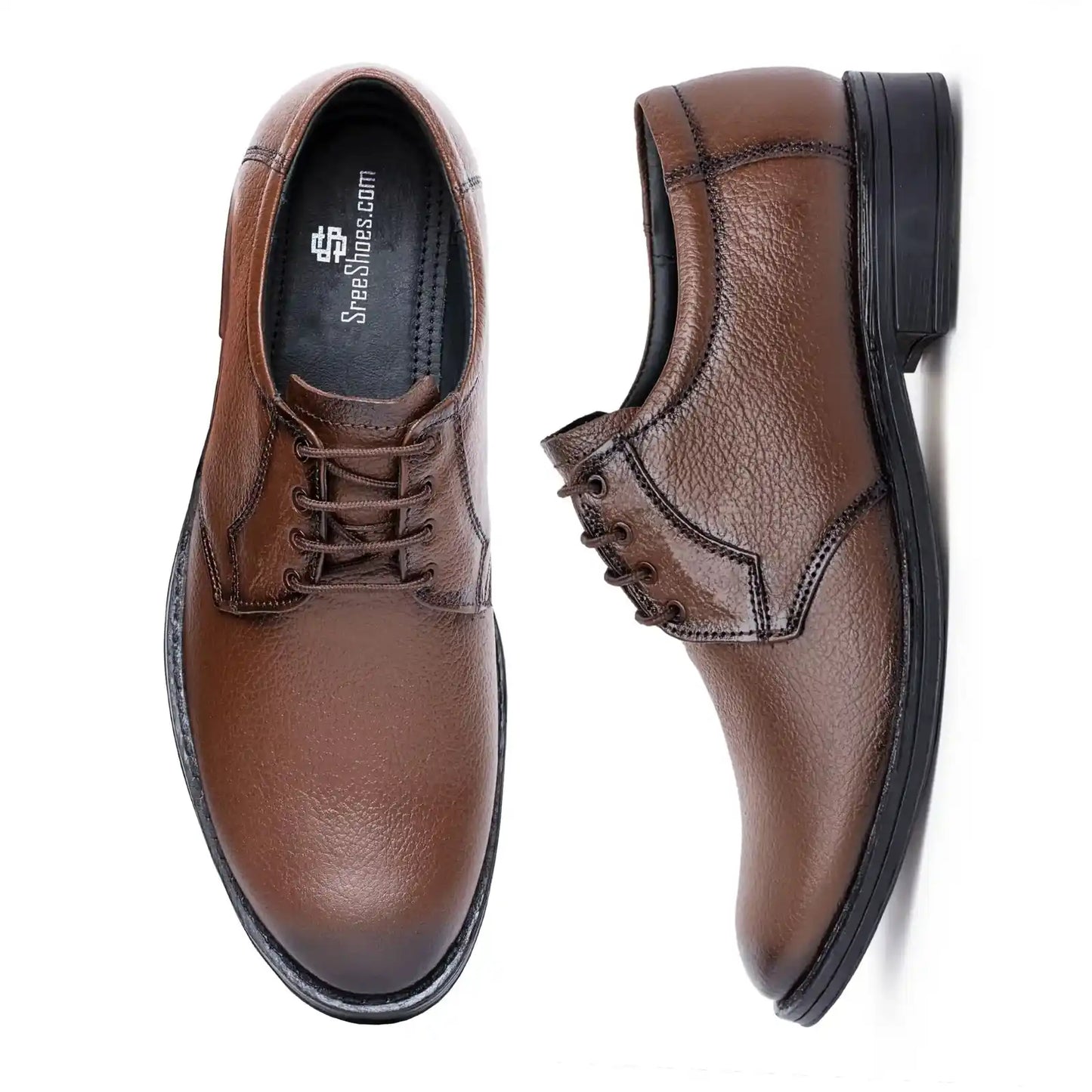 Lace Up Pure Leather Shoes For Men