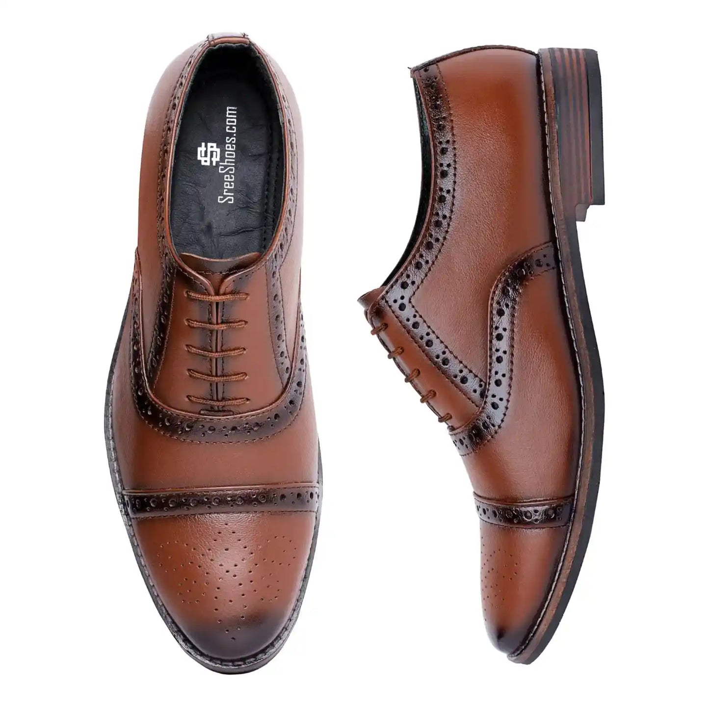 Oxford Brogues Pure Leather Shoes for Men