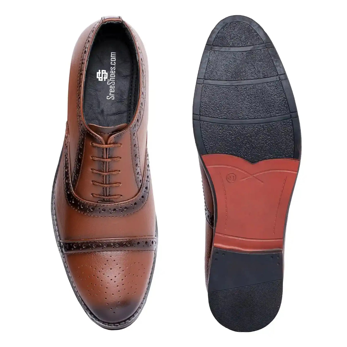 Oxford Brogues Pure Leather Shoes for Men