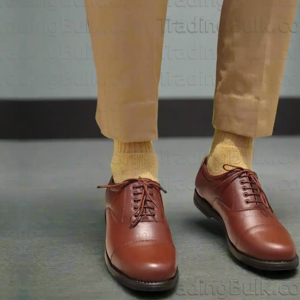 Police Shoes Brown Daroga SI Inspector Color red Chief Officer bata Tape