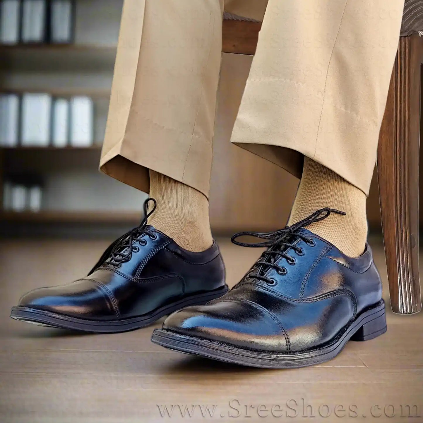 Police Uniform Shoes Pure Leather Oxford for Women