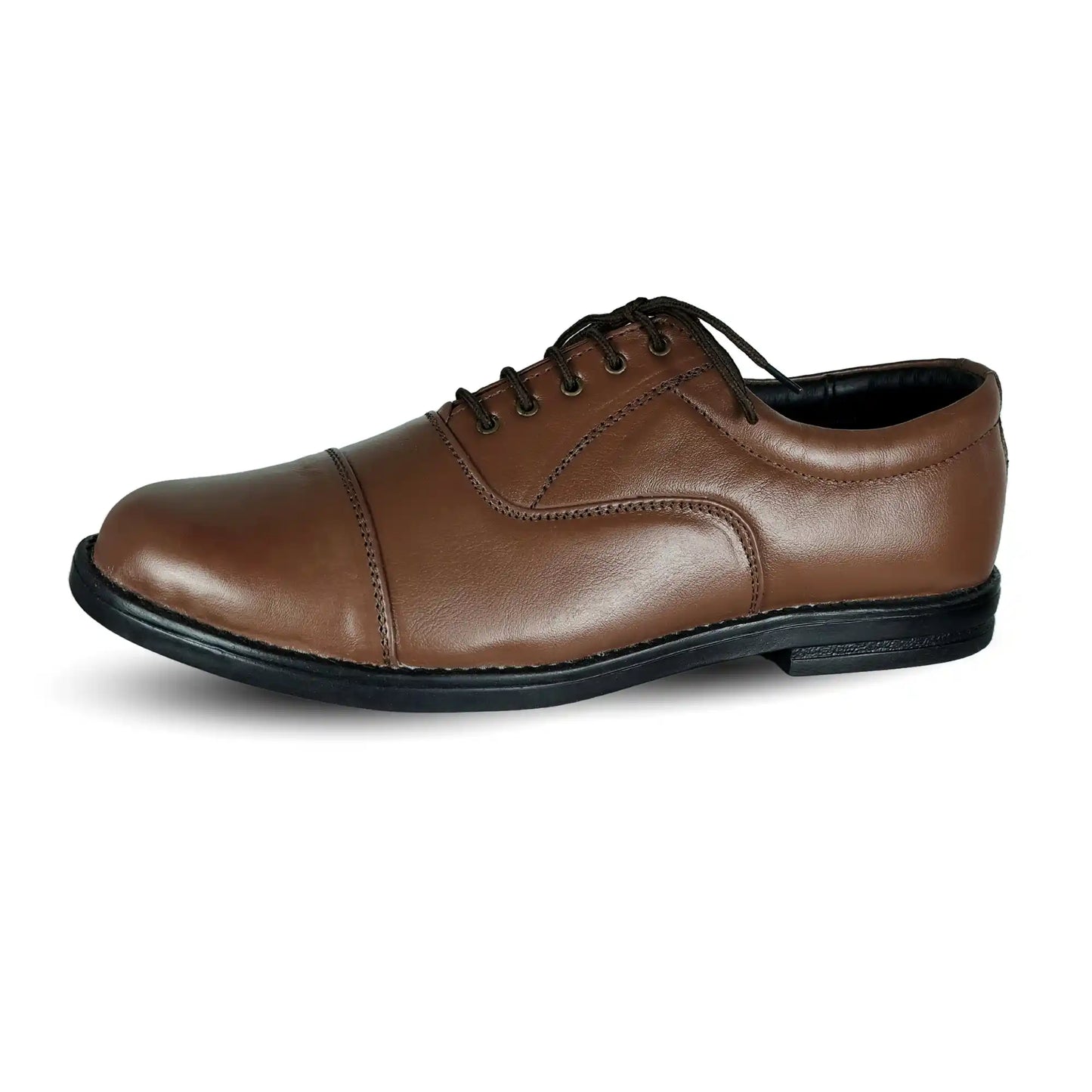 Oxford Lace Up Pure Leather Police Shoes