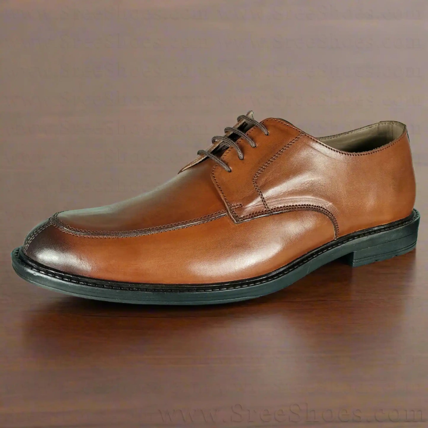 Real Leather Derby Shoes for Men (Full Grain)
