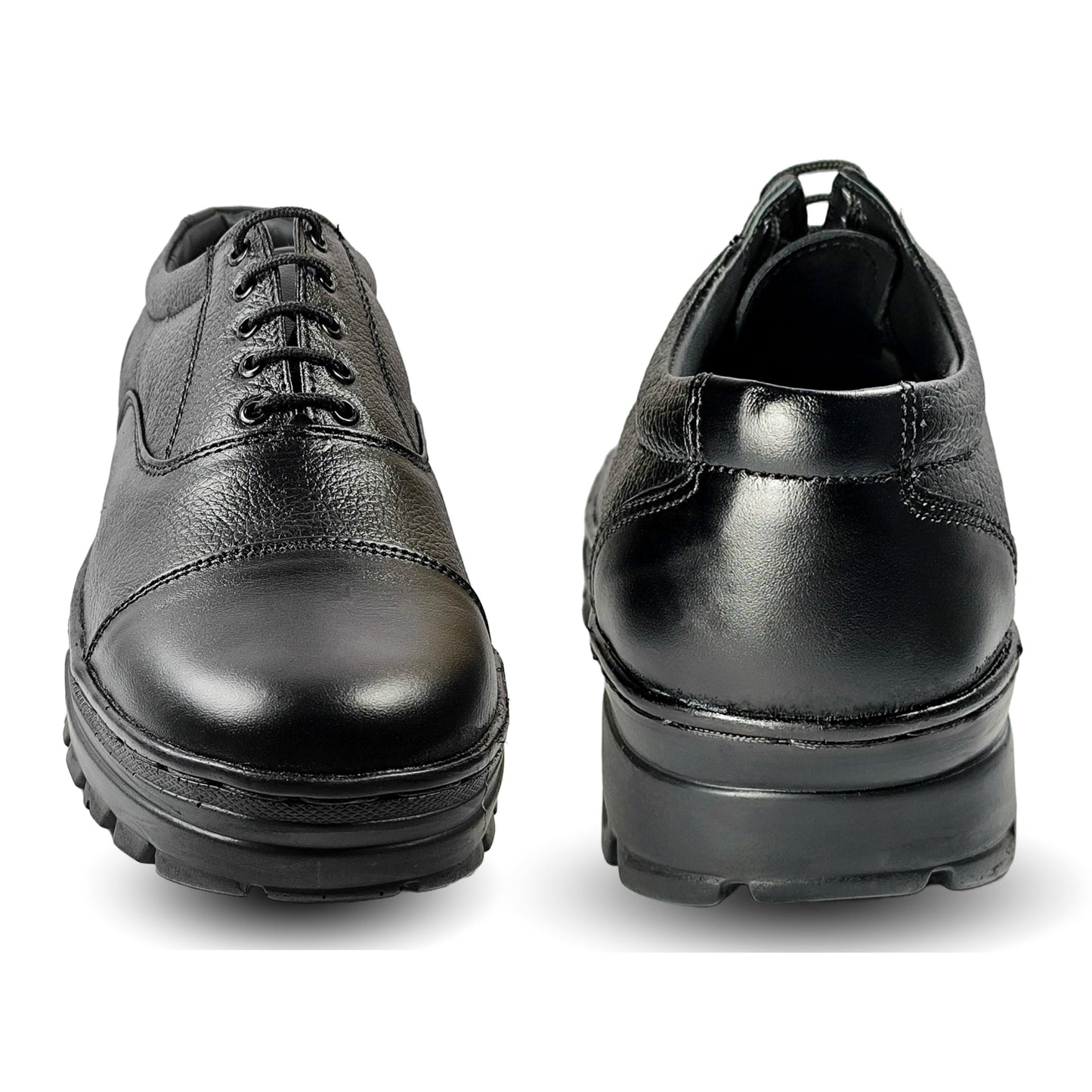 Police Dress Shoes Pure Leather Women's Oxford Lace Up