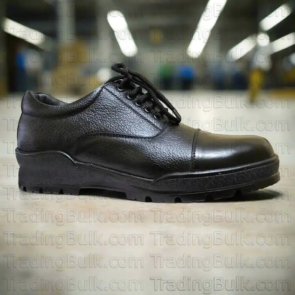 Men's Police Shoes Real Leather Oxford Uniform Shoes Extra Lightweight Extra Comfort