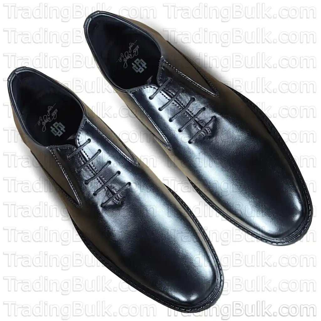 Formal Dress Shoes Pure Leather Oxford Wholecut-Toe Black Lace Up