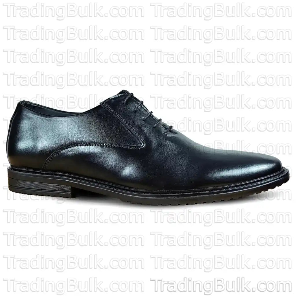 Formal Dress Shoes Pure Leather Oxford Wholecut-Toe Black Lace Up