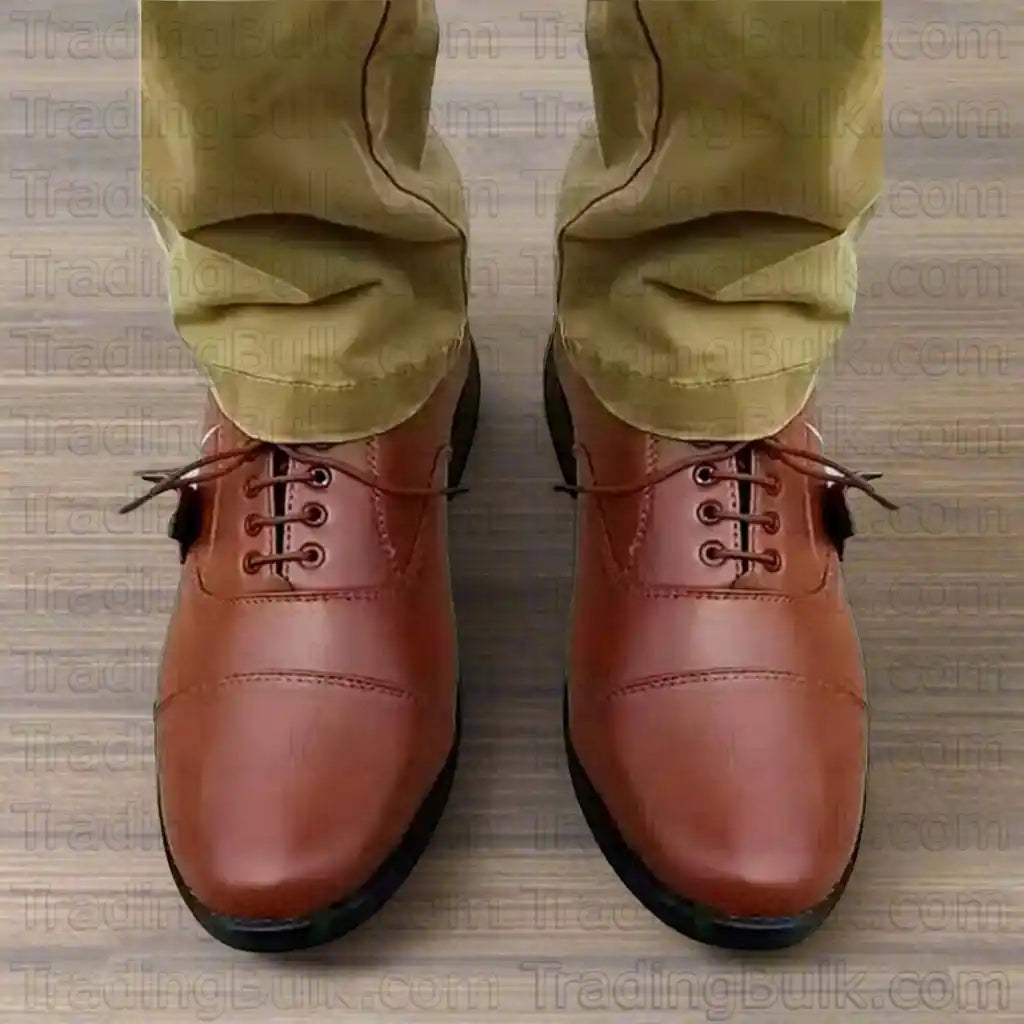 Oxford Uniform Shoes Pure Leather Cap Toe Dress Shoes