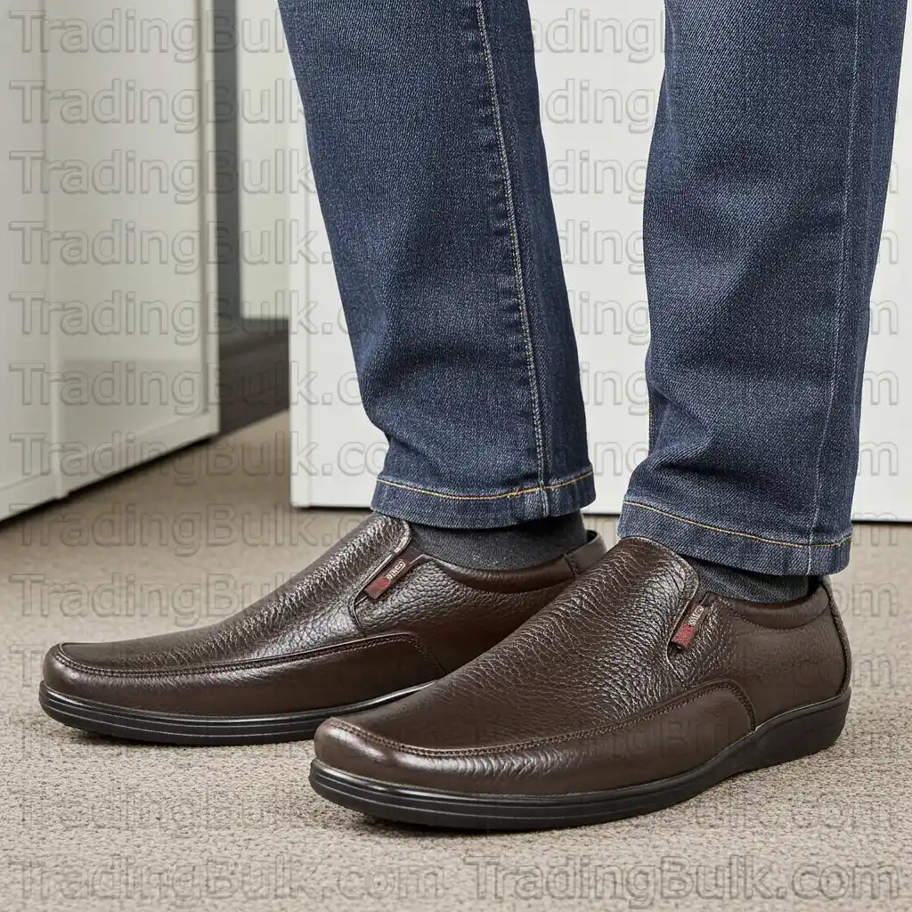 Real Leather Men's slip on Formal Loafer Shoes
