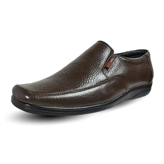 TradingBulk.com Leather Formal Shoes SlipOn Loafer Brown Tan