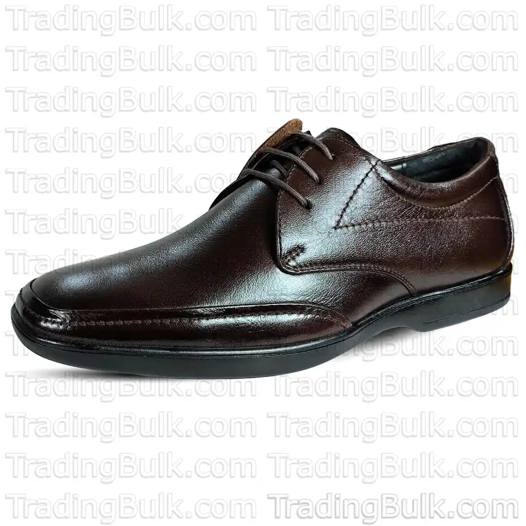 Brown Derby Lace Up Shoes Pure Leather Apron Lace Up Shoes for Men