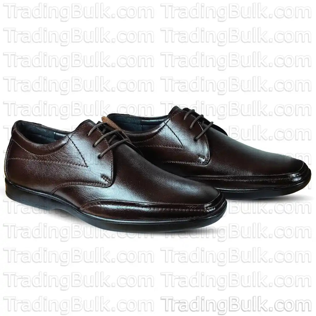 Brown Derby Lace Up Shoes Pure Leather Apron Lace Up Shoes for Men