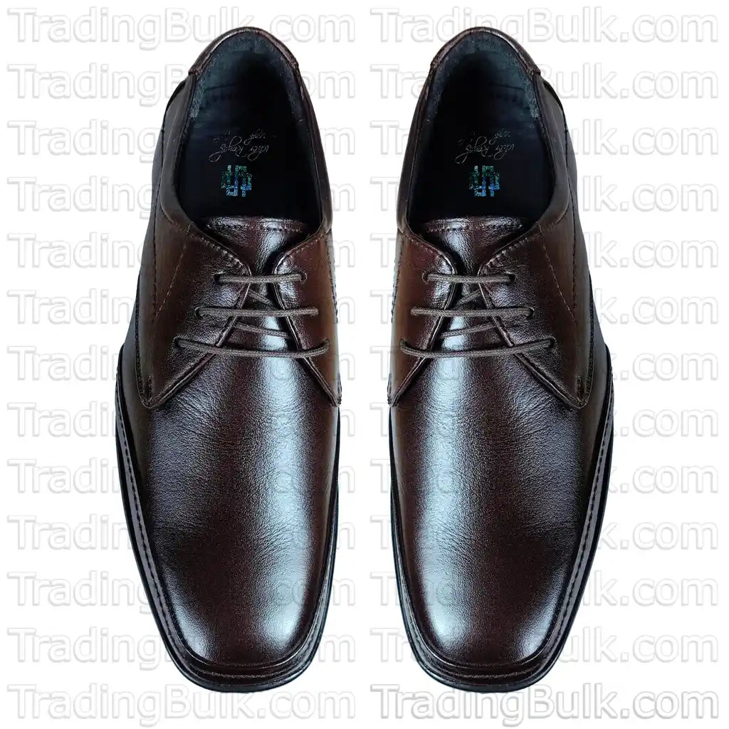 Brown Derby Lace Up Shoes Pure Leather Apron Lace Up Shoes for Men