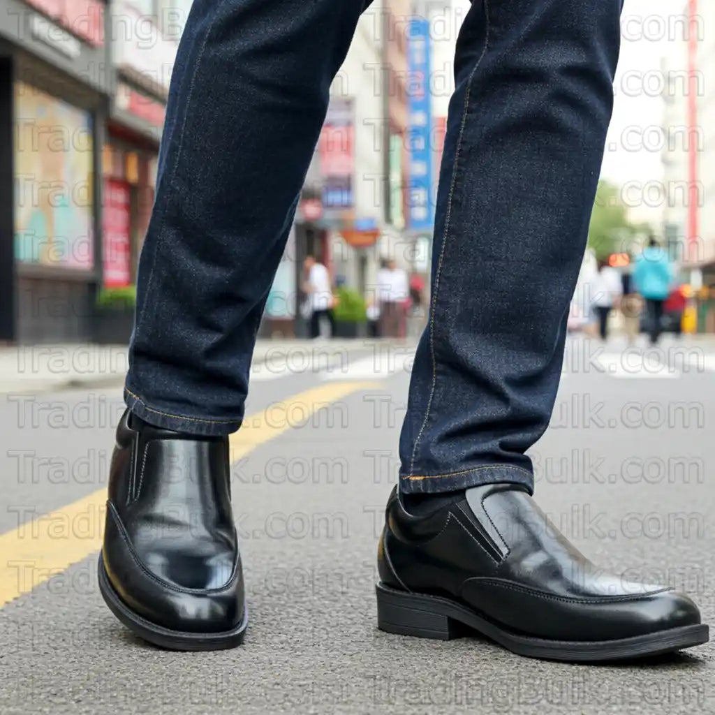 Loafer for Men Pure Leather Apron Toe Slip On Comfort Shoes