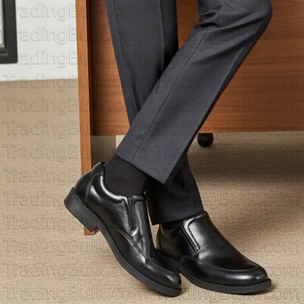 Loafer for Men Pure Leather Apron Toe Slip On Comfort Shoes