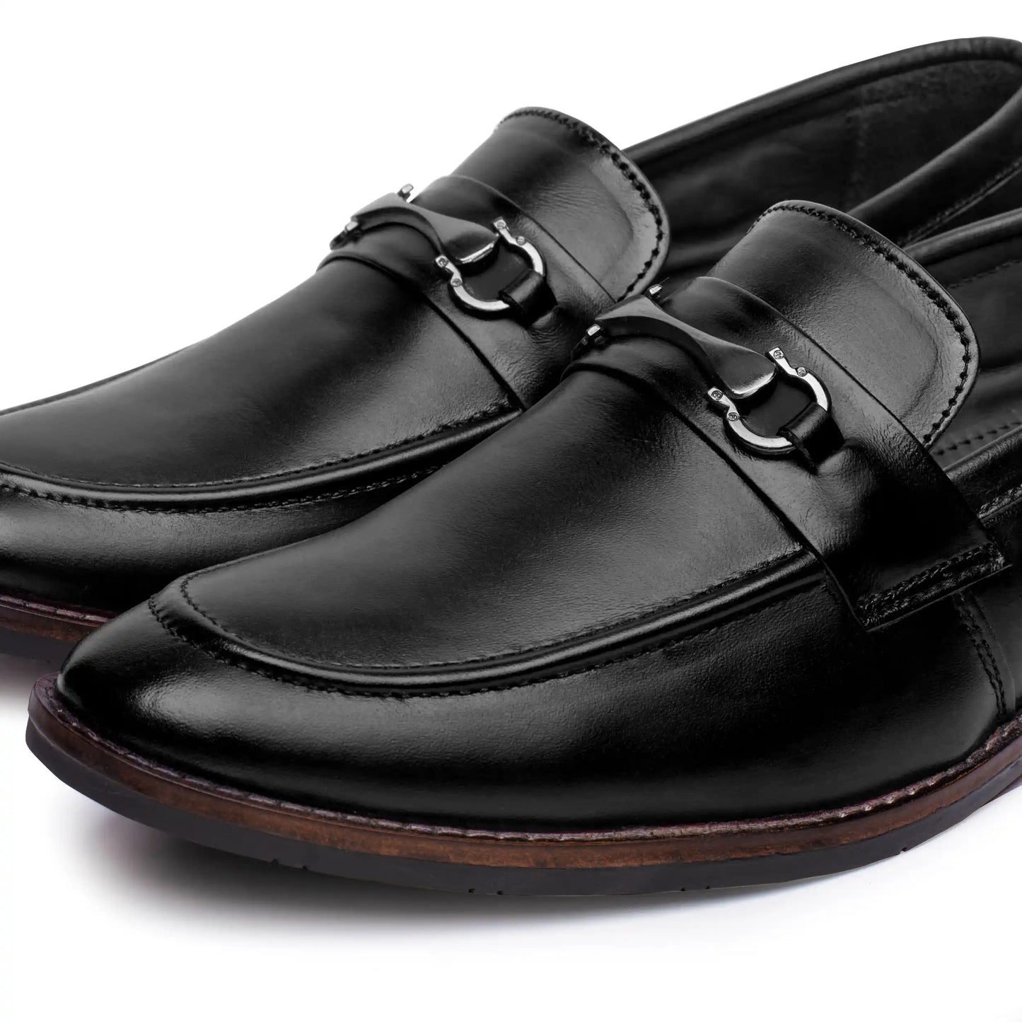 Bit Loafers for Men Pure Leather Slip On Shoes