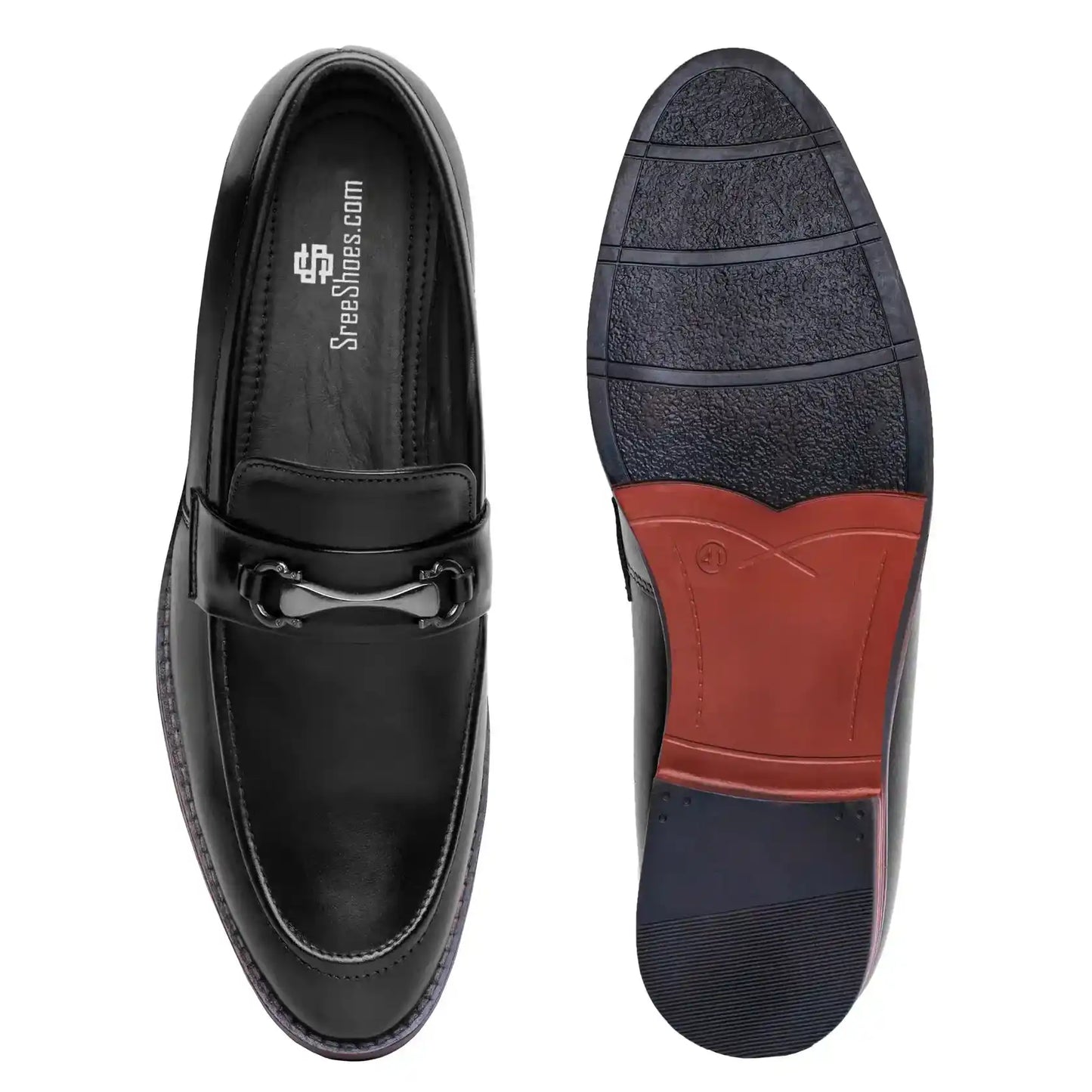 Bit Loafers for Men Pure Leather Slip On Shoes