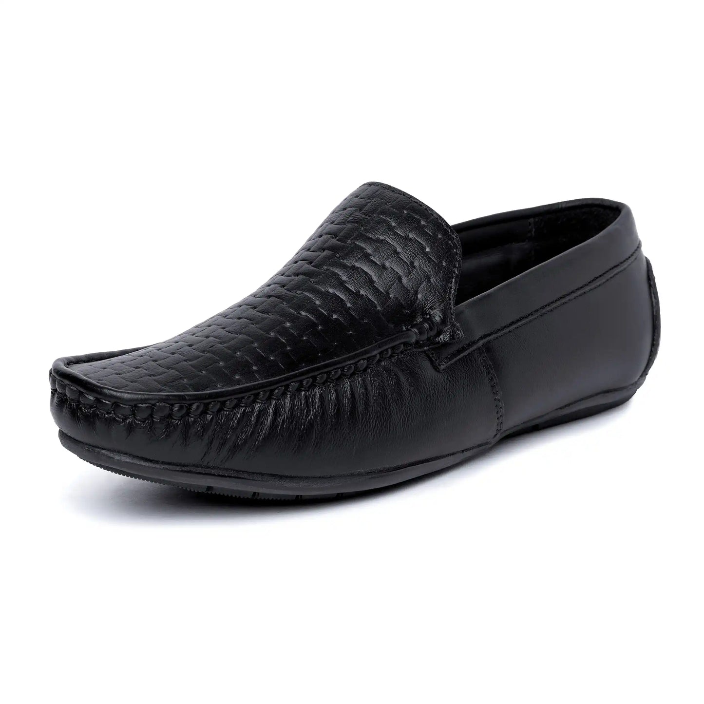 Men Pure Leather Casual Slip On Loafers