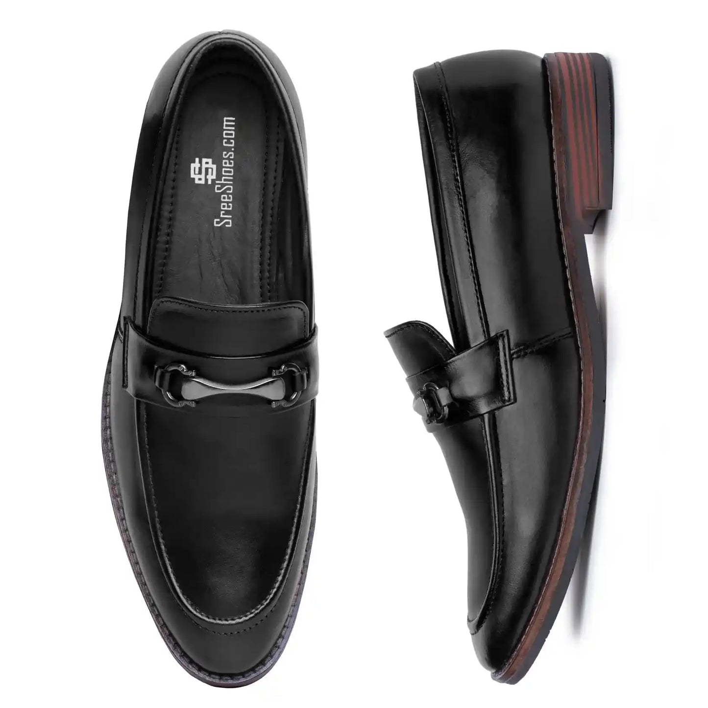 Bit Loafers for Men Pure Leather Slip On Shoes