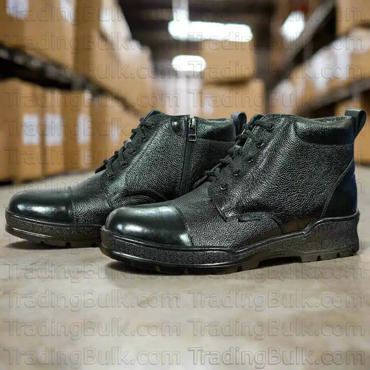 Black police boots for men police Oxford shoes