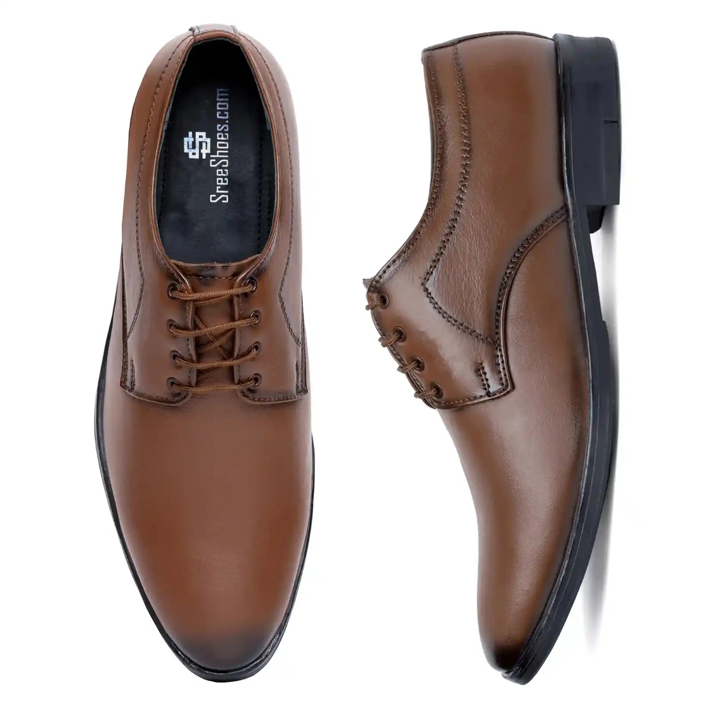 Lace Up Pure Leather Formal Shoes for Men