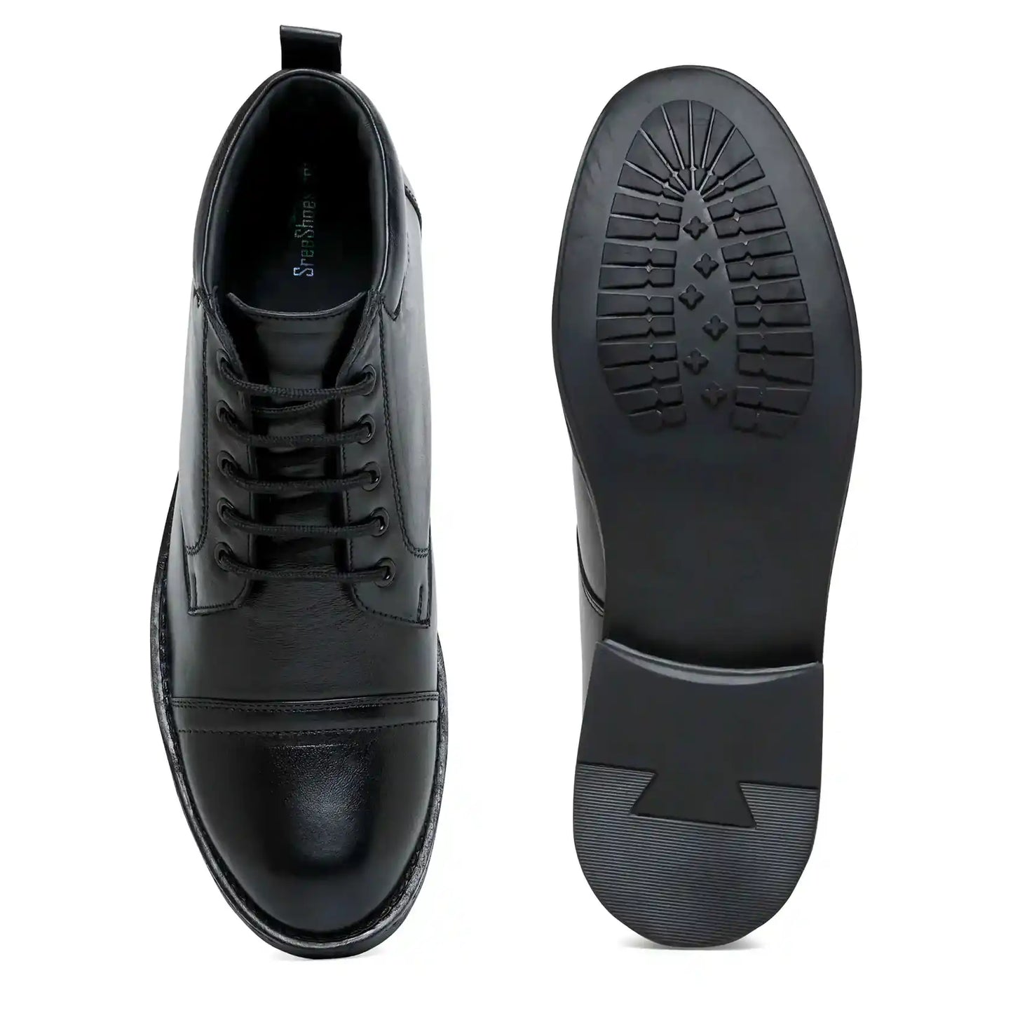Men Pure Leather Ankle Boots