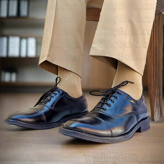 Oxford police shoes black Art- BATA -12 Leather Shoes