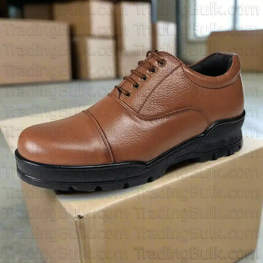  Tan Police Shoes Supplier Dealer Wholesaler Lightweight Oxford Brown Shoes 