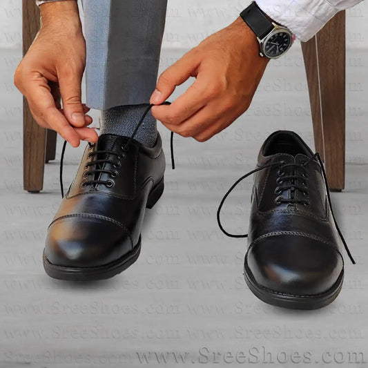 Genuine Leather Oxford Shoes Lace Up
