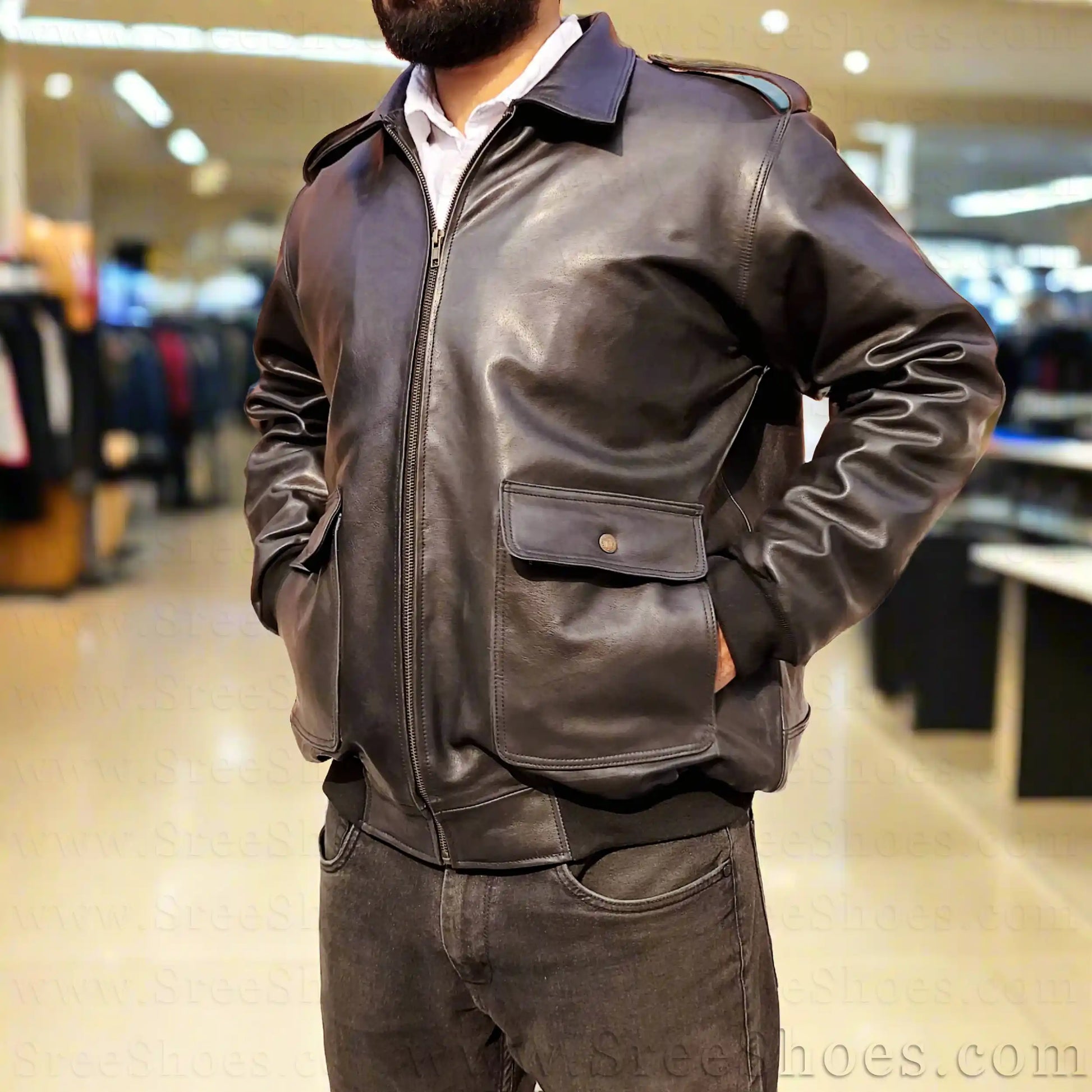Leather Jacket Men
