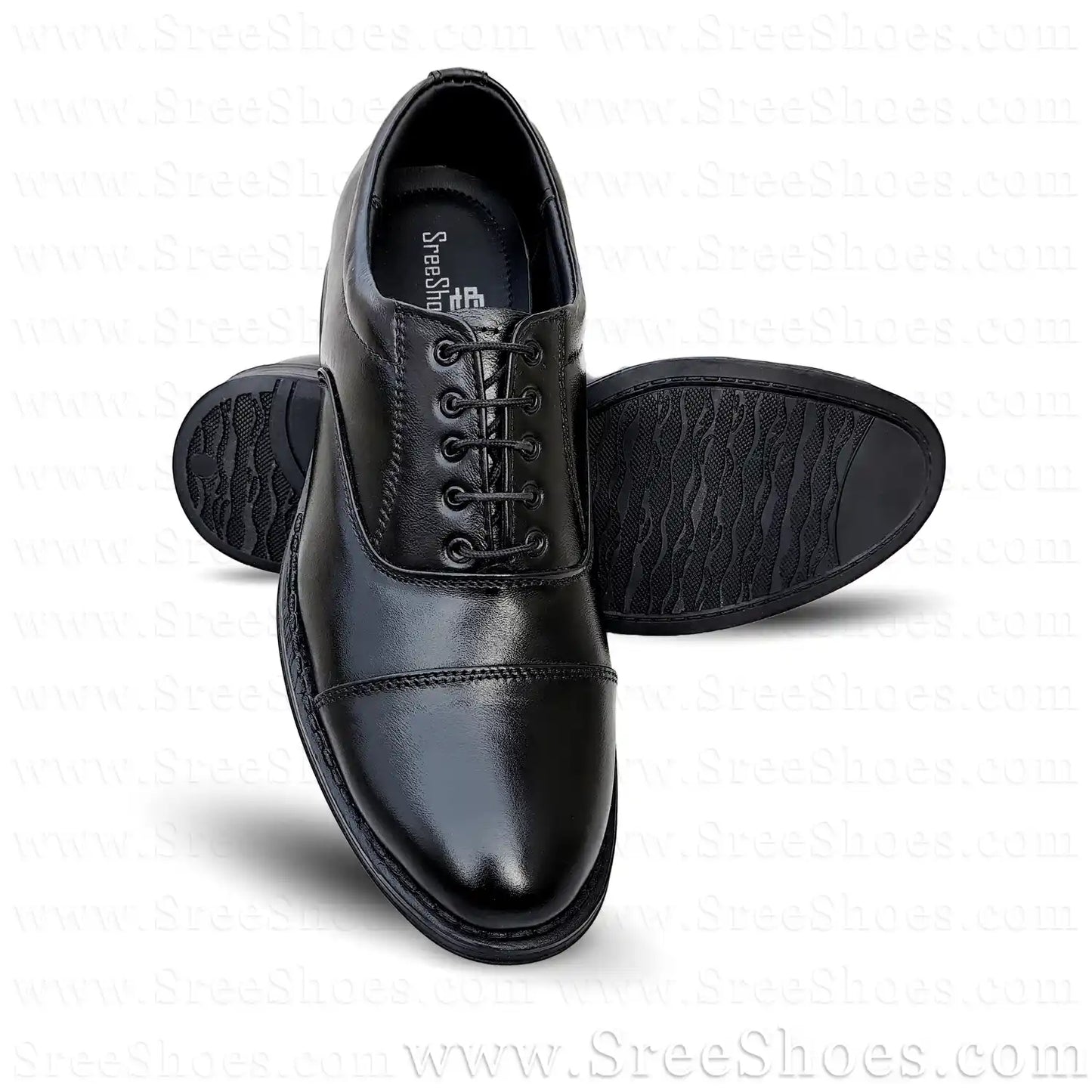 Lace Up Pure Leather Oxford Dress Shoes
