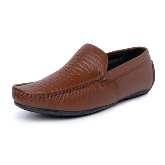 Men Pure Leather Casual Slip On Loafers