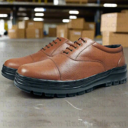 Tan Police Shoes Supplier Dealer Wholesaler Lightweight Oxford Brown Shoes 