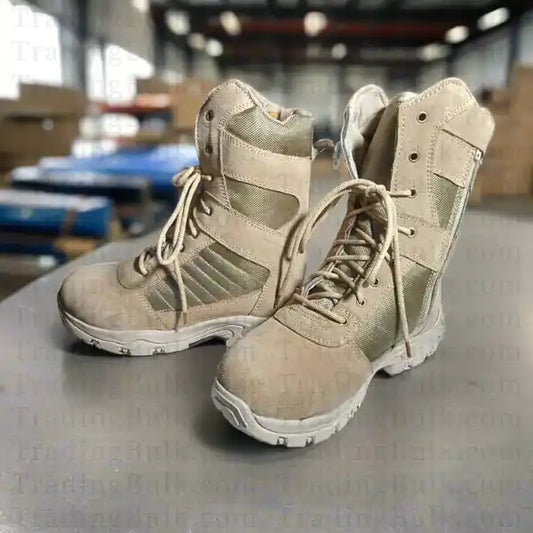 Army Tactical Boots Pure Leather Military Heavy-Duty Comfort High Ankle Combat Boots