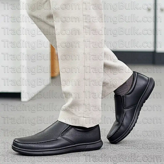 Formal Loafers for Men Pure Leather Comfort Slip On Shoes