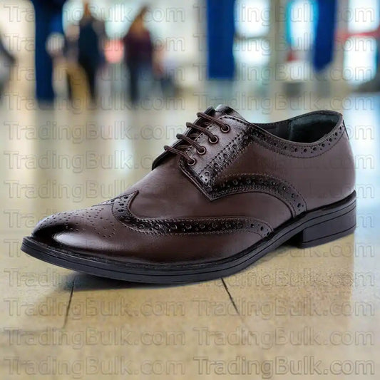 Men Pure Leather Formal Brogue Shoes
