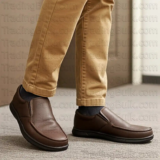 Formal Loafers for Men Pure Leather Comfort Slip On Shoes