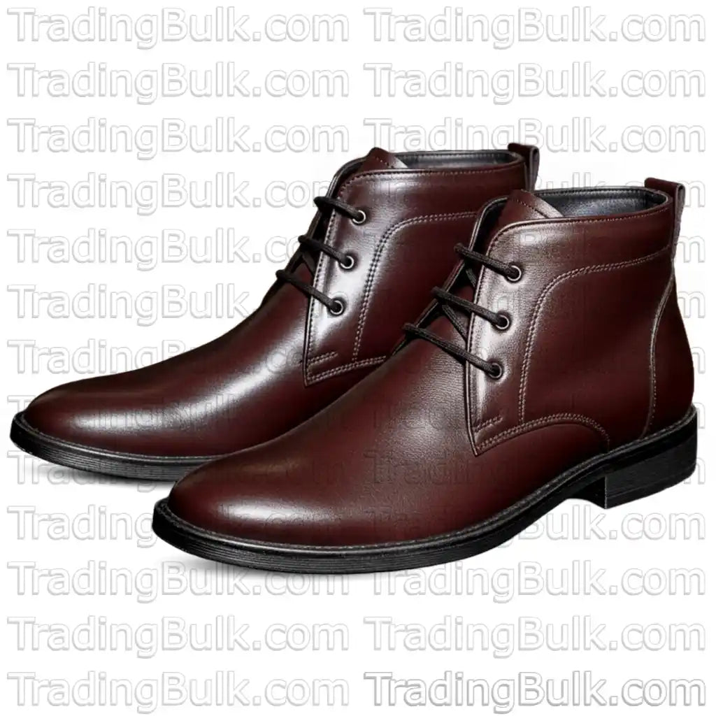 Men Pure Leather Chukka Boots Ankle Shoes