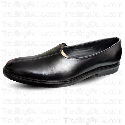 Pure Leather Jutis for men Black Nagra Formal