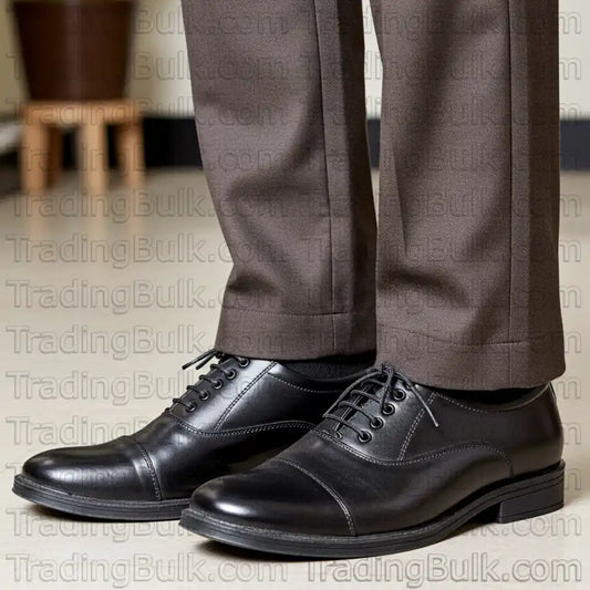 Lace Up Pure Leather Oxford Dress Shoes