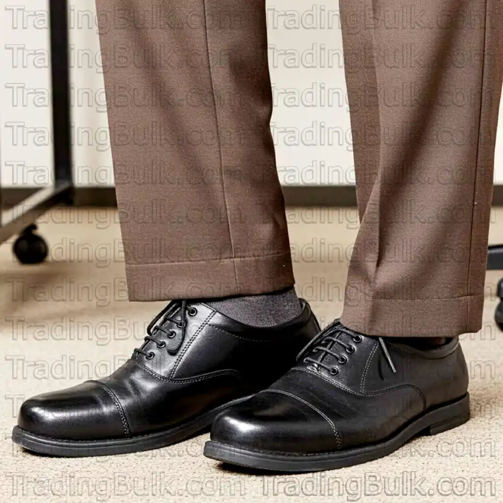 Genuine Leather Oxford Shoes Lace Up