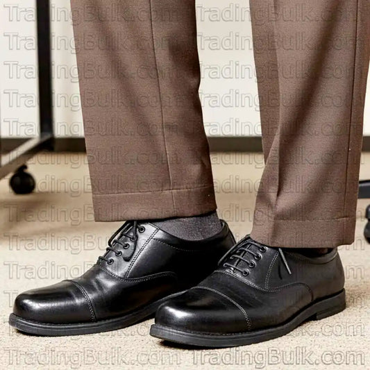 Genuine Leather Oxford Shoes Lace Up