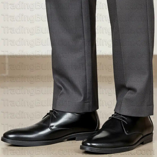 Men's Derby Formal Shoes Pure Leather Comfort Lace Up Dress Shoes