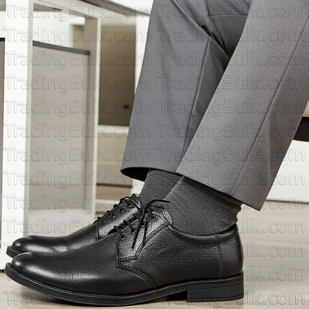 Lace Up Pure Leather Shoes For Men