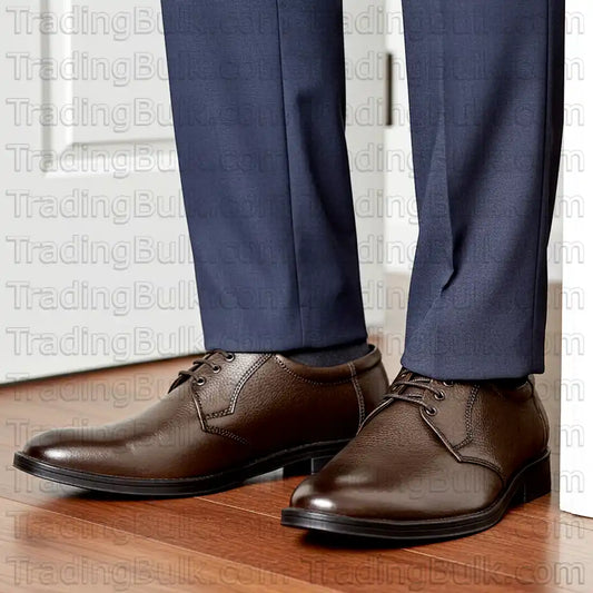 Lace Up Pure Leather Shoes For Men