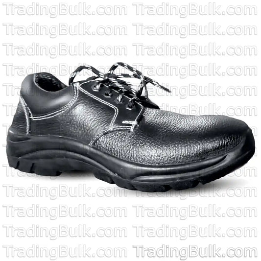 Industrial Safety Shoes Genuine Grain Leather Steel-Toe Derby Shoes (DIP-PU Molded Sole)