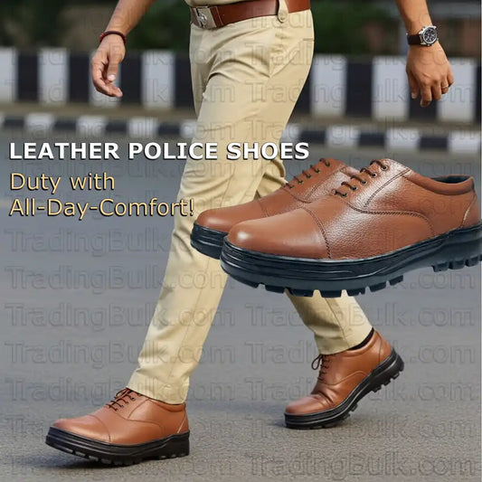 Officer Shoes for Police uniform Pure Leather Oxford Lightweight Comfort